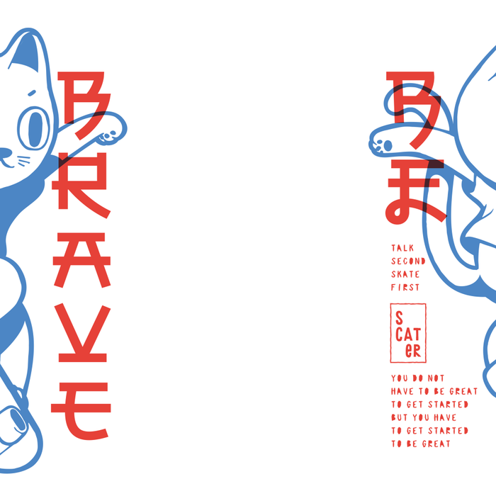 Brave Skater Cat Coffee Mug Gallery Image 2