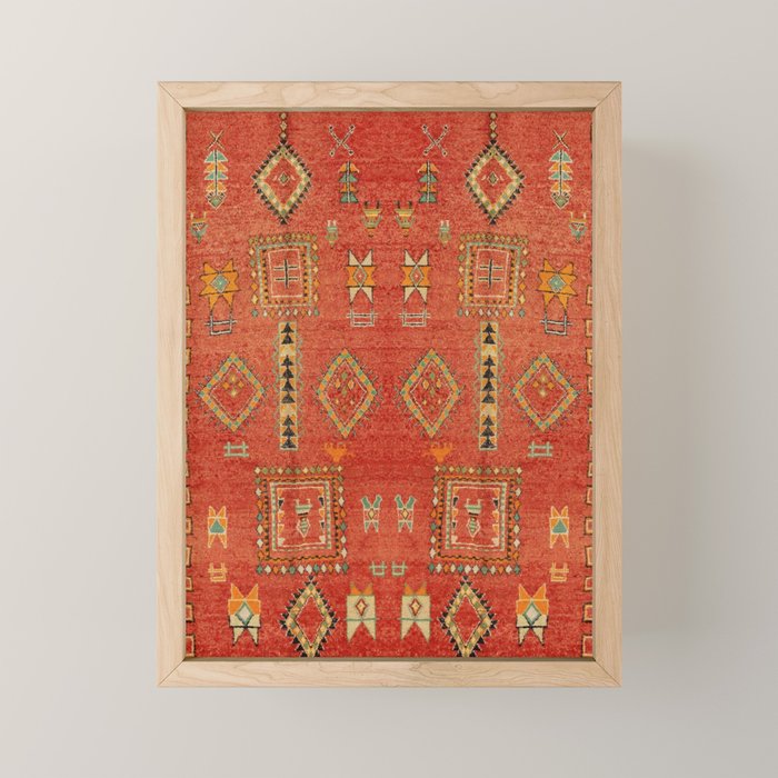 Moroccan Traditional Heritage Design Berber Style E5 Mini Art Print Gallery Image 1