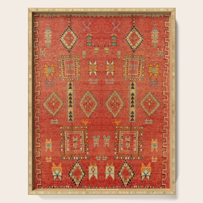 Moroccan Traditional Heritage Design Berber Style E5 Serving Tray Gallery Image 1