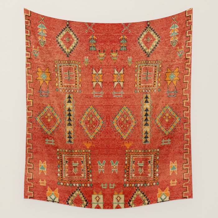 Moroccan Traditional Heritage Design Berber Style E5 Wall Tapestry Gallery Image 1