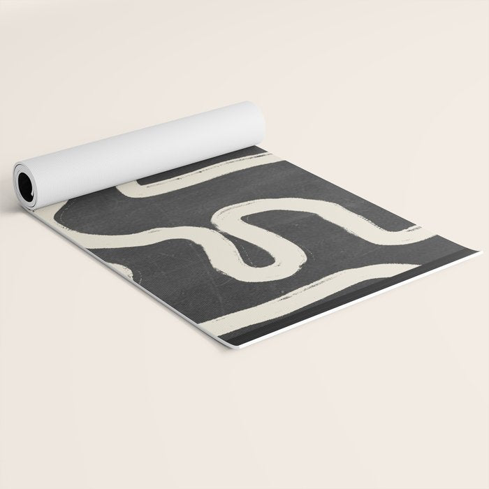 Abstract line art 63 Yoga Mat Gallery Image 2