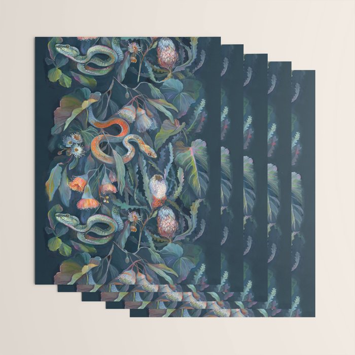 Snake Banksia Forest Wrapping Paper Gallery Image 3