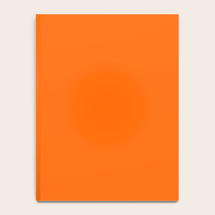 Modern White Black Orange Colorblock Notebook Gallery Image 4