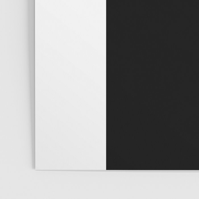 Modern White Black Orange Colorblock Poster Gallery Image 3