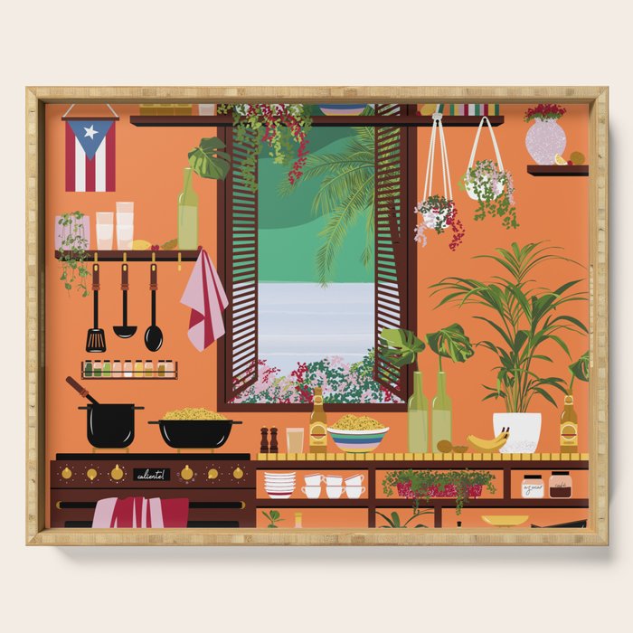 Puerto Rico Kitchen Serving Tray Gallery Image 1