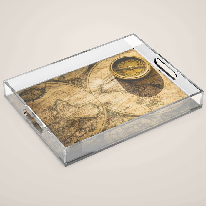 TRAVEL AROUND THE WORLD Acrylic Tray Gallery Image 1
