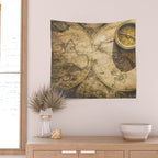 TRAVEL AROUND THE WORLD Wall Tapestry Gallery Image 2