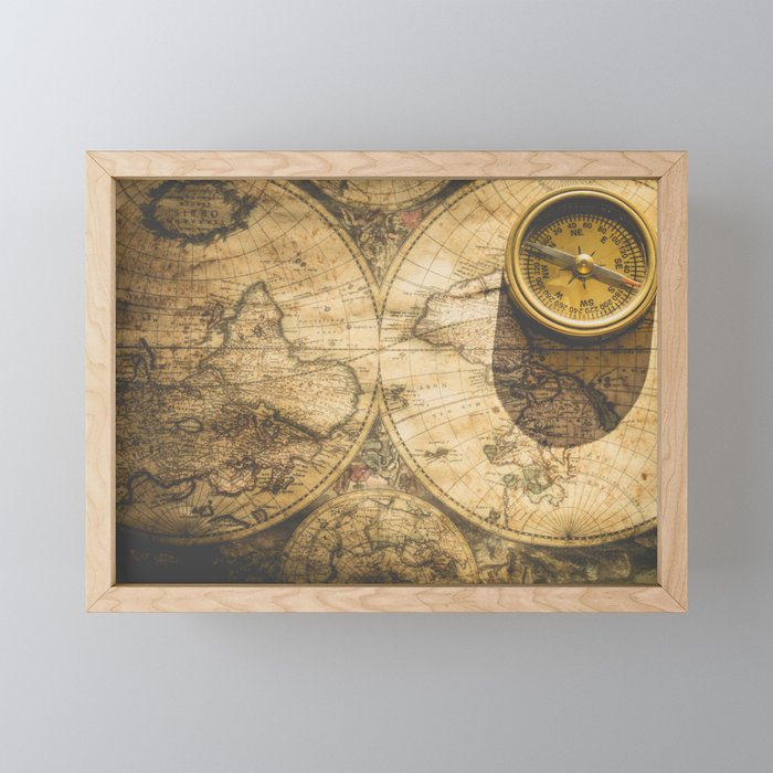 TRAVEL AROUND THE WORLD Mini Art Print Gallery Image 1