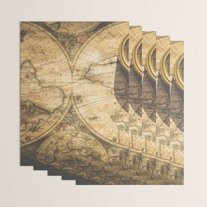 TRAVEL AROUND THE WORLD Wrapping Paper Gallery Image 3