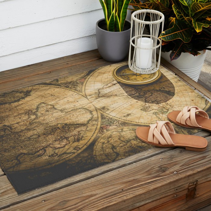 TRAVEL AROUND THE WORLD Outdoor Rug Gallery Image 2