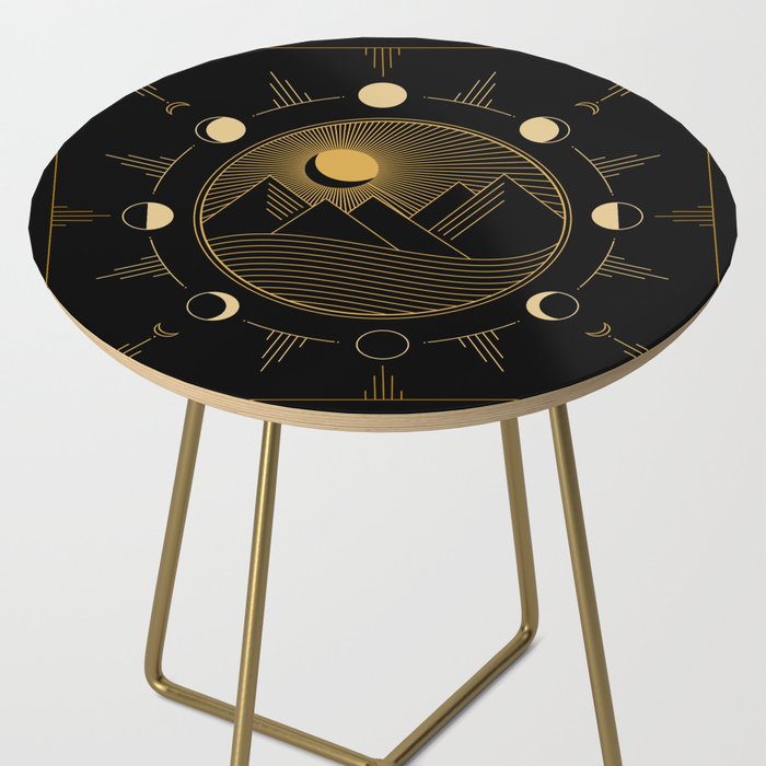 Lunar Phases With Mountains Side Table Gallery Image 2