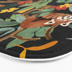 RED PANDAS IN DARK WILD NATURE Bath Mat Gallery Image 3