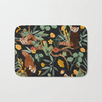 RED PANDAS IN DARK WILD NATURE Bath Mat Gallery Image 1
