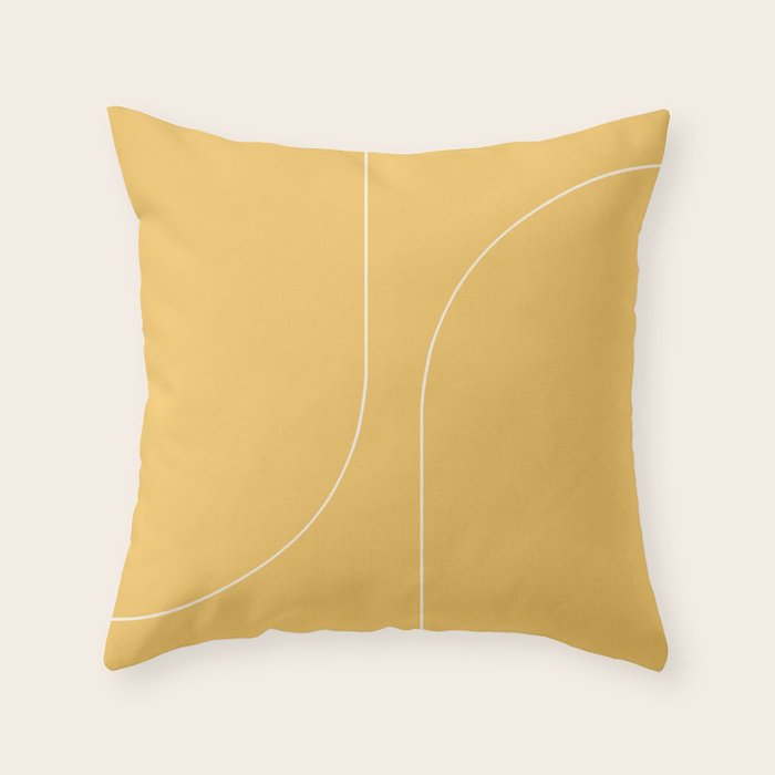 Modern Minimal Line Abstract VI Throw Pillow Gallery Image 6