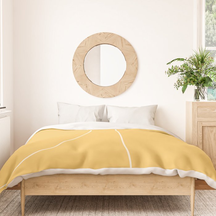 Modern Minimal Line Abstract VI Duvet Cover Gallery Image 3