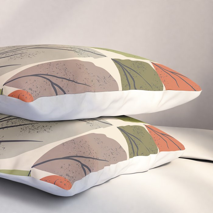 Leaf Grid Pillow Sham Gallery Image 3