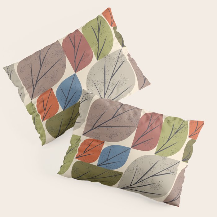 Leaf Grid Pillow Sham Gallery Image 3
