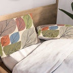 Leaf Grid Pillow Sham Gallery Image 2