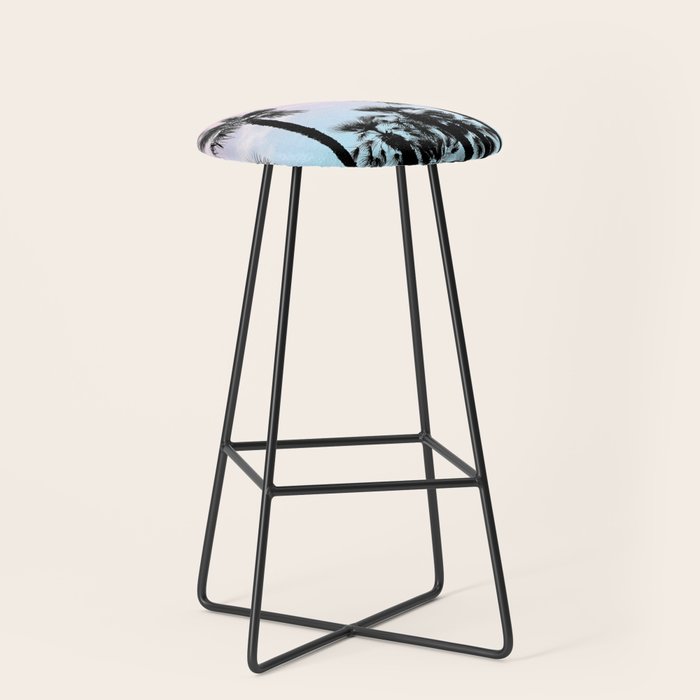 Tropical Palm Trees Dream #4 #tropic #decor #art #society6 Stool Gallery Image 1