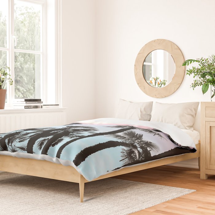 Tropical Palm Trees Dream #4 #tropic #decor #art #society6 Duvet Cover Gallery Image 2