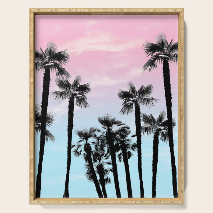 Tropical Palm Trees Dream #4 #tropic #decor #art #society6 Serving Tray Gallery Image 1
