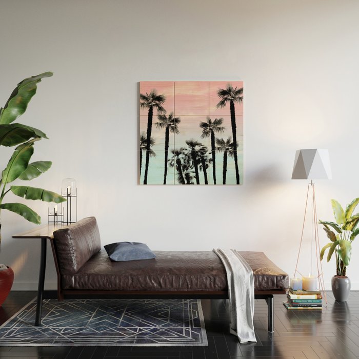 Tropical Palm Trees Dream #4 #tropic #decor #art #society6 Wood Wall Art Gallery Image 2