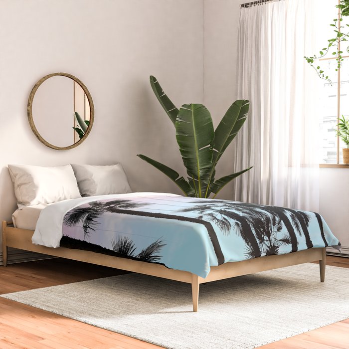Tropical Palm Trees Dream #4 #tropic #decor #art #society6 Comforter Gallery Image 2