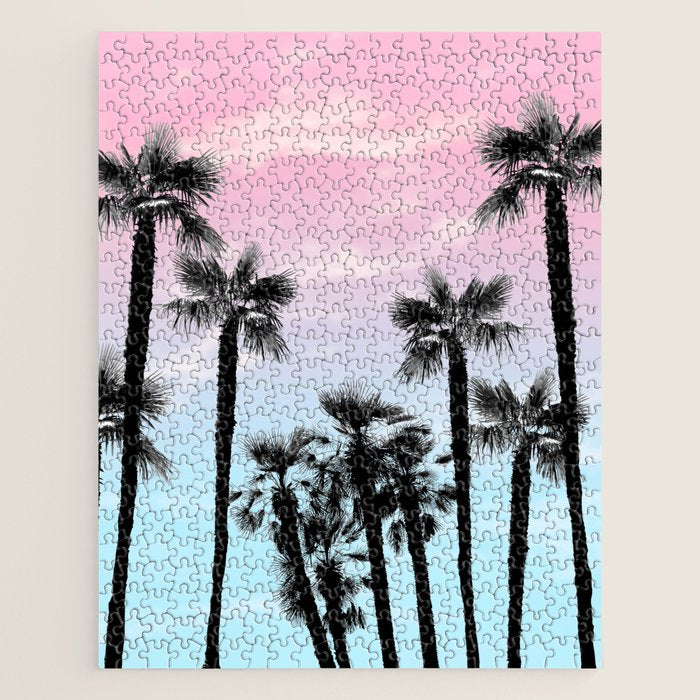 Tropical Palm Trees Dream #4 #tropic #decor #art #society6 Jigsaw Puzzle Gallery Image 1