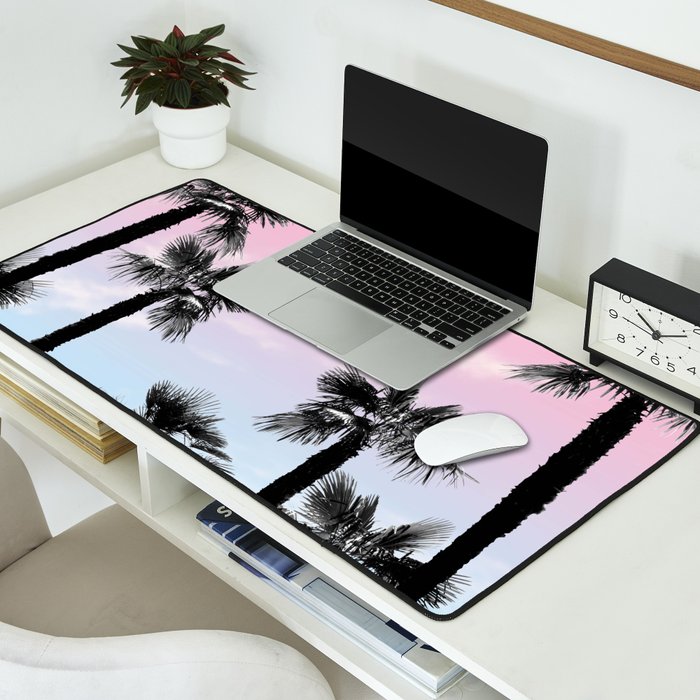 Tropical Palm Trees Dream #4 #tropic #decor #art #society6 Desk Mat Gallery Image 2