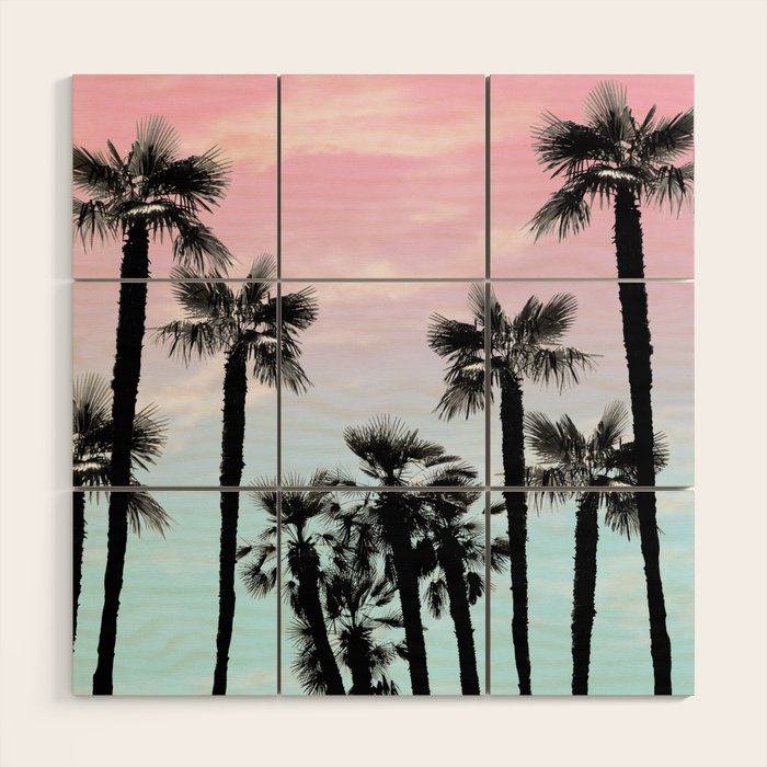 Tropical Palm Trees Dream #4 #tropic #decor #art #society6 Wood Wall Art Gallery Image 1