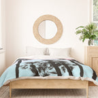 Tropical Palm Trees Dream #4 #tropic #decor #art #society6 Duvet Cover Gallery Image 3