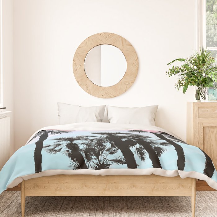 Tropical Palm Trees Dream #4 #tropic #decor #art #society6 Duvet Cover Gallery Image 3