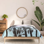 Tropical Palm Trees Dream #4 #tropic #decor #art #society6 Comforter Gallery Image 3