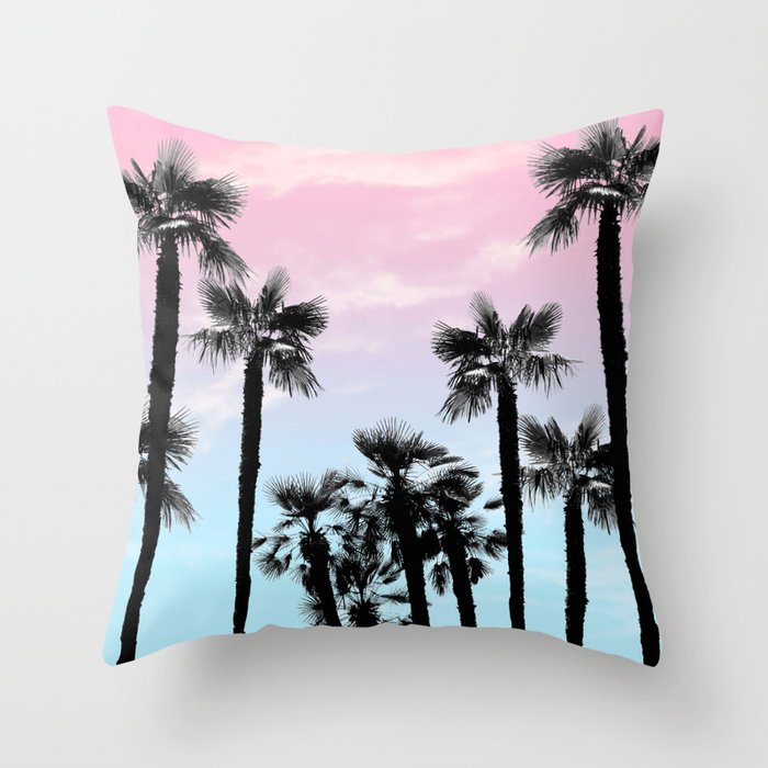 Tropical Palm Trees Dream #4 #tropic #decor #art #society6 Throw Pillow Gallery Image 1