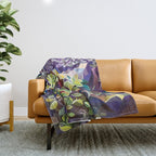 SUCCULENTS Throw Blanket Gallery Image 1