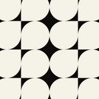 Mid-Century-Modern Abstract Retro Seamless Pattern Black and off-White Coffee Mug Gallery Image 2
