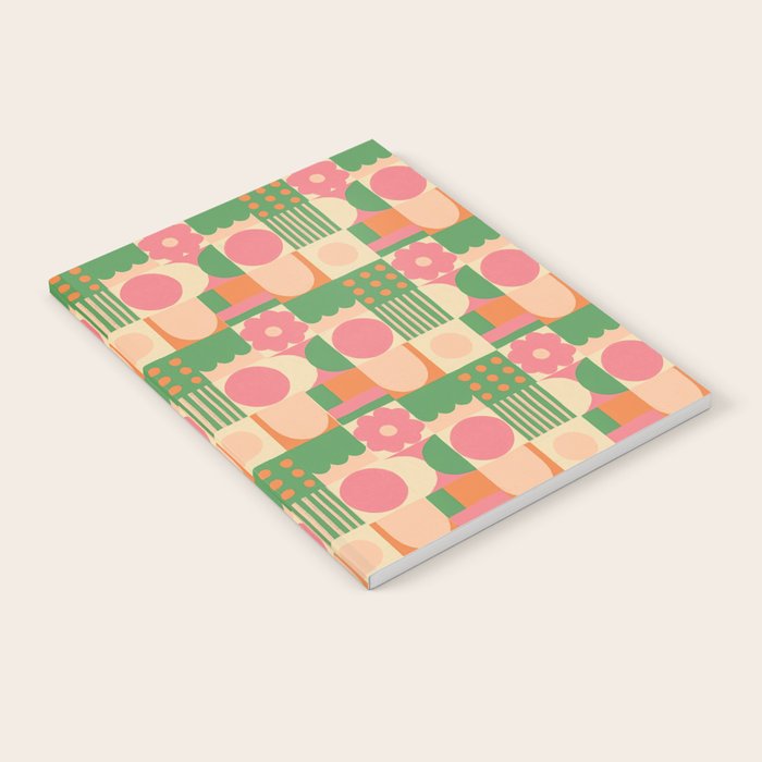 Green and pink tiles Notebook Gallery Image 1