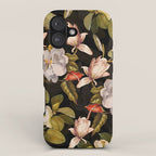 Vintage & Shabby Chic - Midnight Magnolia Botanical Garden iPhone Case Gallery Image 1