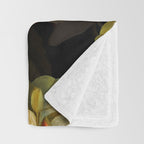 Vintage & Shabby Chic - Midnight Magnolia Botanical Garden Throw Blanket Gallery Image 3