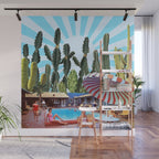 Cactus Inn Wall Mural Gallery Image 1