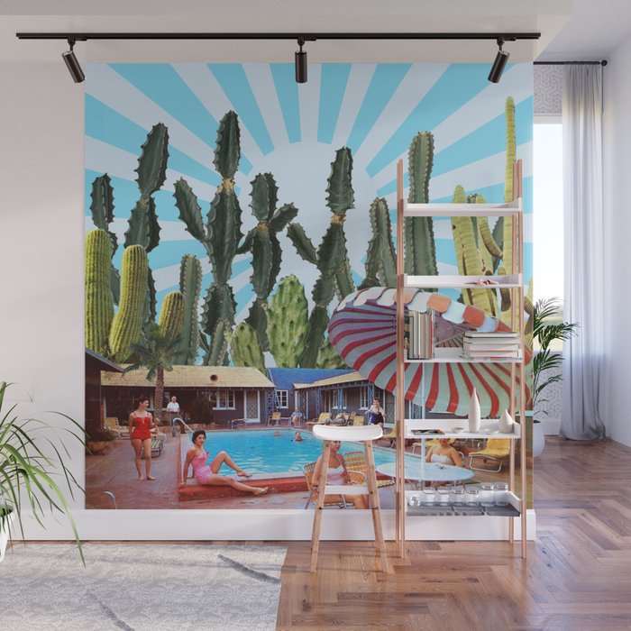 Cactus Inn Wall Mural Gallery Image 1