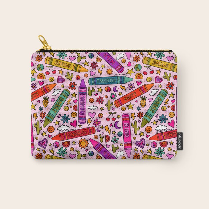 Crayon Print Carry All Pouch Gallery Image 1