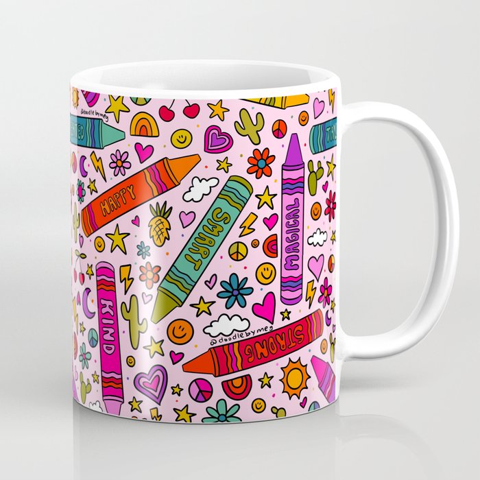 Crayon Print Coffee Mug Gallery Image 1