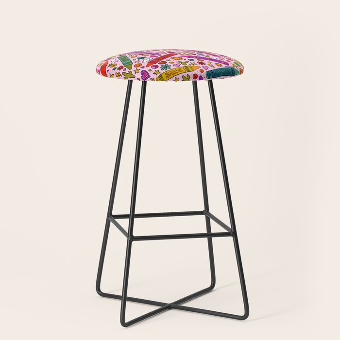 Crayon Print Stool Gallery Image 1