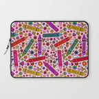 Crayon Print Laptop Sleeve Gallery Image 1