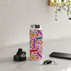 Crayon Print Water Bottle Gallery Image 4
