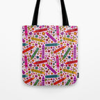 Crayon Print Tote Bag Gallery Image 1