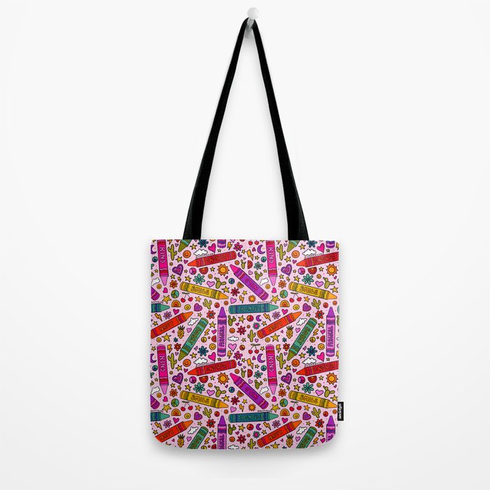 Crayon Print Tote Bag Gallery Image 2