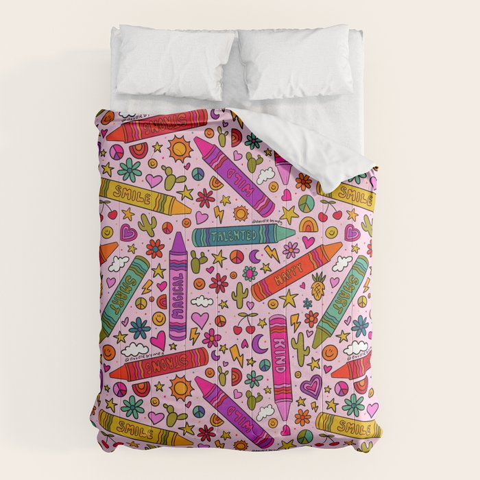 Crayon Print Comforter Gallery Image 1