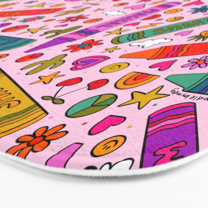 Crayon Print Bath Mat Gallery Image 3
